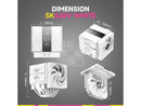 Sudokoo SK620V White AM5 Air Cooler: 6 Heatpipes Dual Tower CPU Air Cooler with