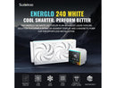Sudokoo ENERGLO-240 White Liquid Cooler: 240mm AIO CPU Cooler with Data Display