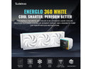 Sudokoo ENERGLO-360 White Liquid Cooler: 360mm AIO CPU Cooler with Data Display