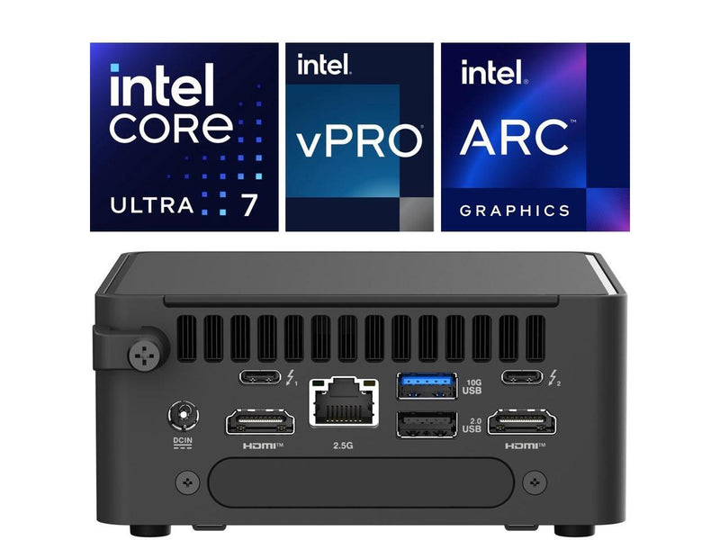 Asus NUC 15 Pro NUC15CRHV7 Mini PC - Intel Core Ultra 7 265H - 96 GB DDR5 SDRAM