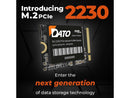 DATO 1TB M.2 2230 NVMe SSD, PCIe Gen3 x4 Internal solid state drive, Up to