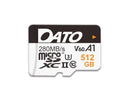 DATO Lightning 512GB microSDXC Card, UHS-II U3 V60 A1, Up to 280/180MB/s, for