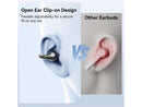 NANK Clip Super Open Ear Earbuds, Bluetooth 5.4 Clip on Earbuds, Lightweight