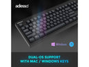 Adesso EasyTouch 130 Full Sized Wired Mechanical Keyboard With CoPilot AI Hotkey