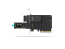 Removable Dual M.2 NVMe SSD to PCIe 4.0 x8 Mobile Rack Adapter Card for PCIe