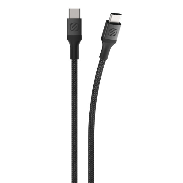 Dual USB-C Black 10ft Braided Cable
