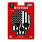 ABS Stick On Emblem US Skull Flag