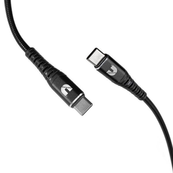 Cummins USB C(R) to C Cable  Android(R) Compatible with Cable Wrap 4ft CMN4711