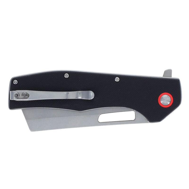 Cummins Cleaver Pocket Knife Folding 3.5-Inch Blade CMN4723 - Folding Knife with Frictionless Ball-Bearing Pivot for Easy Open Close - Black
