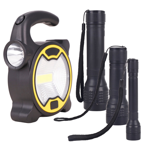 2 pocket-size flashlights providing 50-60 lumens for convenient on-the-go visibility