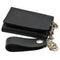 Chain Wallet Biker Style Leather Trifold Black CWT