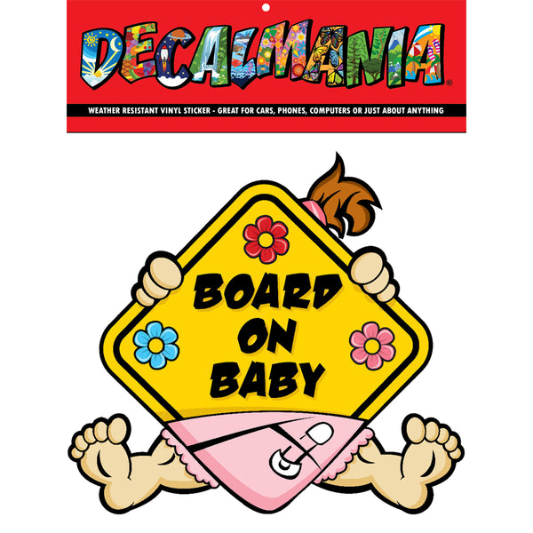 Decal- Baby On Board 2 1PK 6in