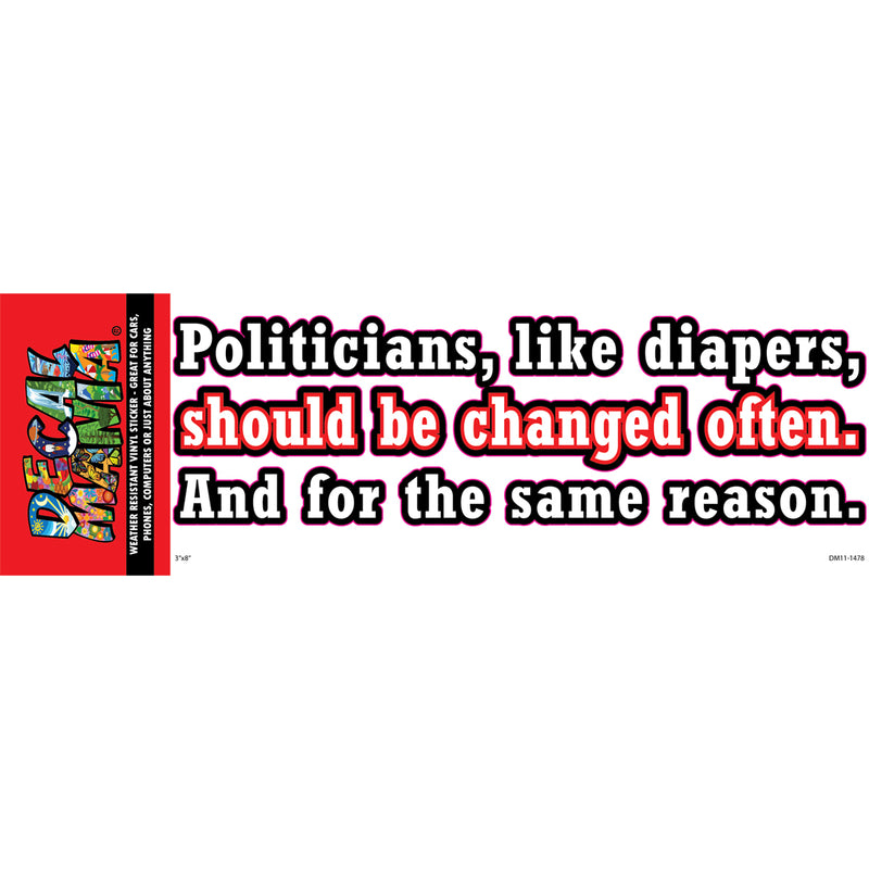Decal - 8in Politicians Like 1PK