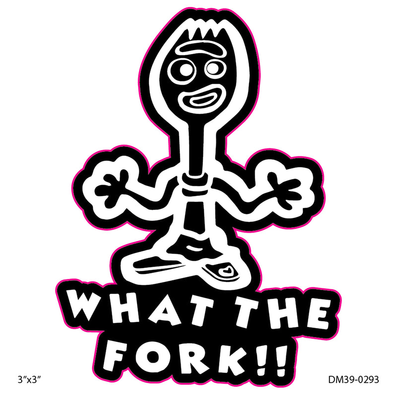 Decal - 3in What The Fork 2PK