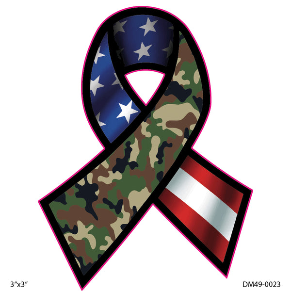 Decal CAMO FLAG RIBBON 2PK 3IN