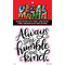 Decal ALWAYS STAY HUMB AND KIND 2PK 3IN