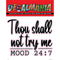 Decal - 6in Thou Shall Not Try 1PK