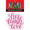 Decal Live Laugh Love 2PK 3in