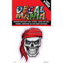 Decal Skull Pirate Bandana 2PK 3in