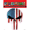 Decal - 6in Skull Punisher Flag 2 1PK