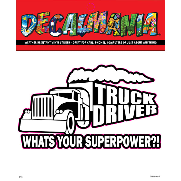 Decal Truck Driver Whats 1PK 6in