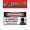 Decal Warning Property Owner 1PK 6in