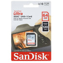 SD Ultra SDHC and SDXC UHS I card 64GB