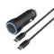18W PD Car Charger w.Type-C to Type-C