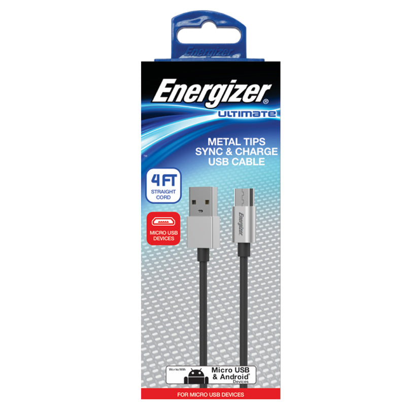 EU Micro USB Cable 4ft BK