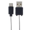 Retractable USB Type-C(R) Charger Cable Short Type C(R) USB Charging Cable ETESUCAM Black