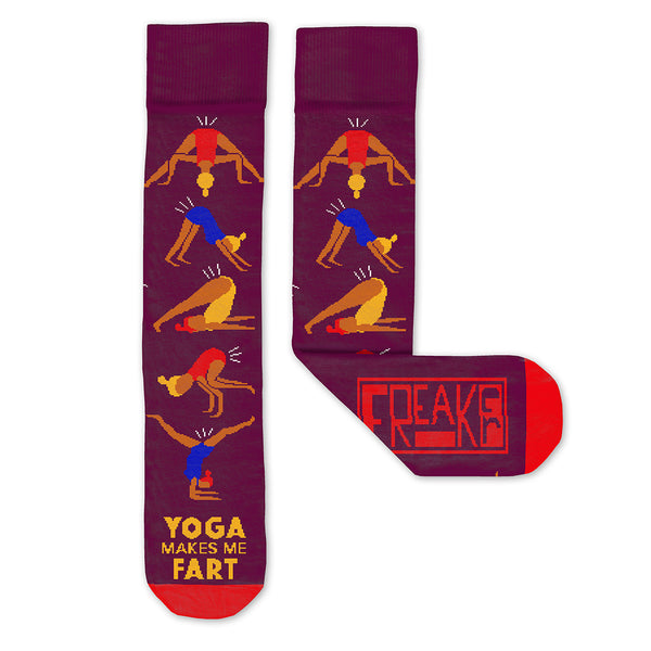 Yoga Makes Me Fart Socks