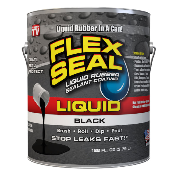 Flex Seal FSLFSBLKR01 Liquid Gallon Flex Seal Liquid Rubber Coating Black