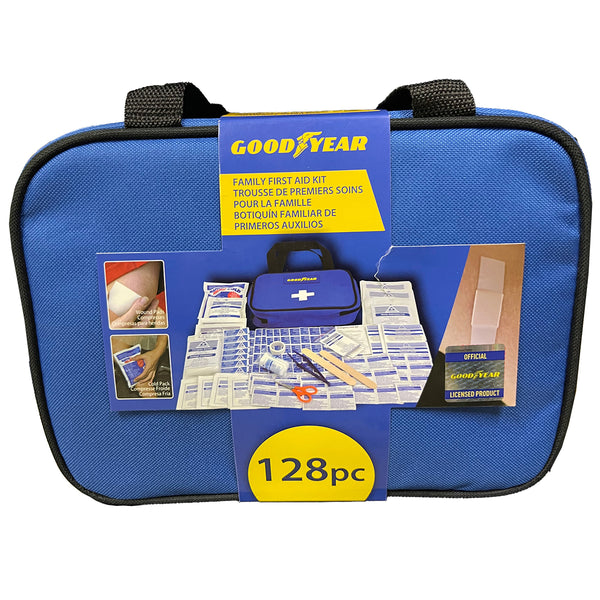 Goodyear 128-Piece First Aid Kit GY3002 Travel Car Emergency Family First Aid Kit Auto and Camper Essentials
