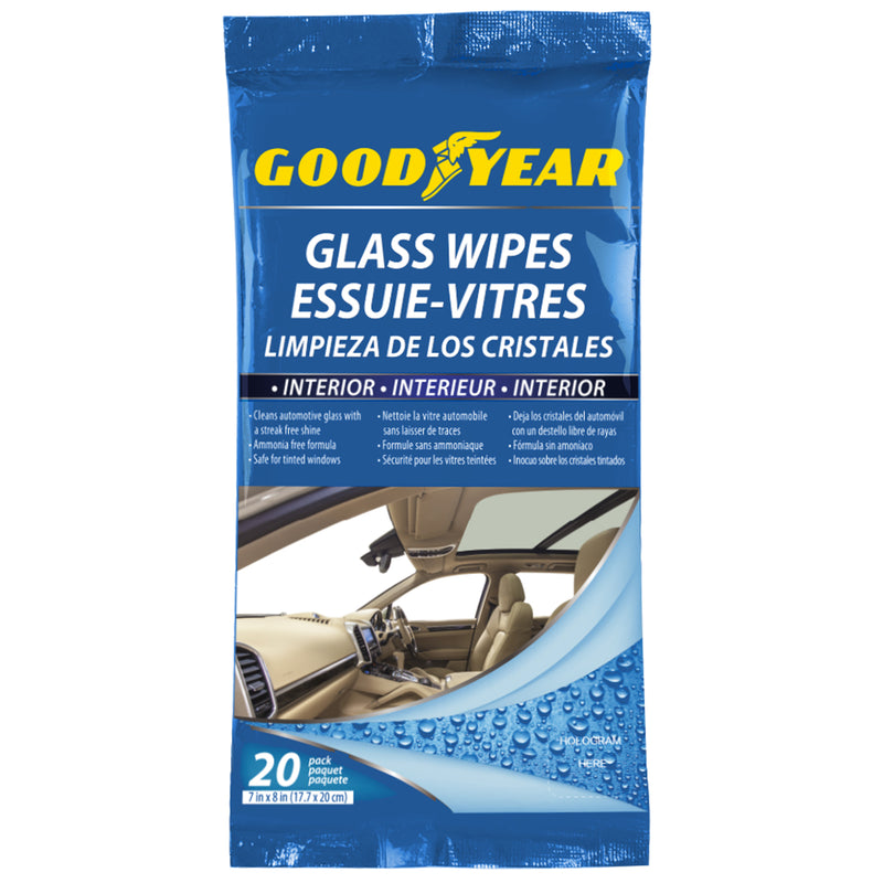 INTERIOR GLASS WIPES 20PK