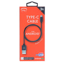 3ft PVC Type C cable BLK