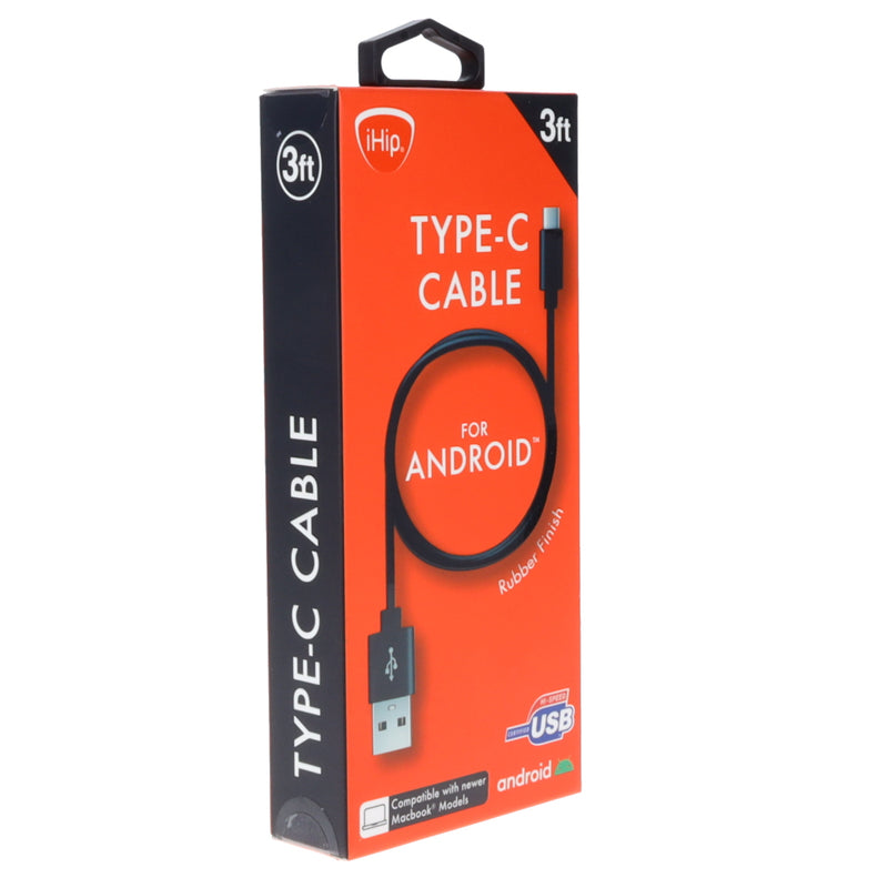 3ft PVC Type C cable BLK