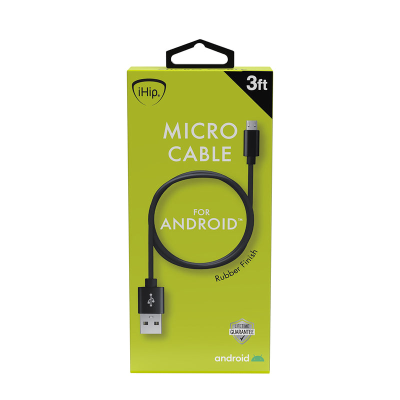 3ft Black Micro USB Cable