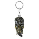 Back Off Skull Keychain