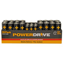 PowerDrive LDR60336PK Alkaline AA AAA Combo Battery Value 36-Pack 24 AA and 12 AAA Batteries in Bulk - 36 Pack