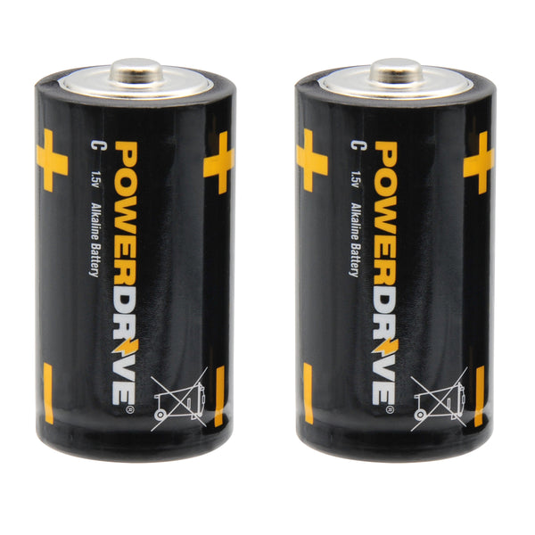 C Alkaline Battery 2-Pack