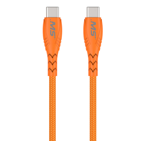 MS 10 HI VIS USB-C TO USB-C CABLE OR