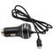 MobileSpec Micro 2.4A USB Car Charger MBS03120 - Small 12V Adapter USB Cable for Android and Other Devices 4.8A - Black