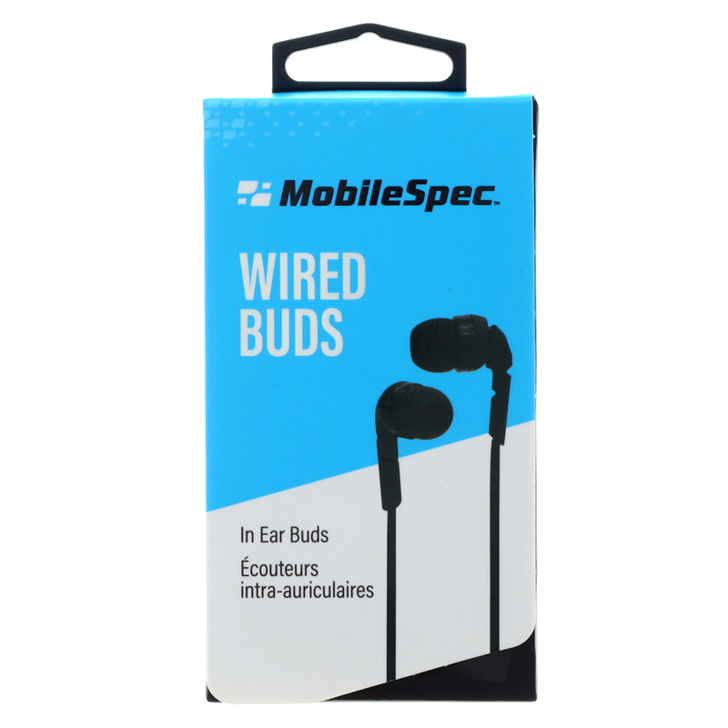 Stereo Buds with Inline Mic  Black