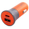 MobileSpec Hi-Vis Dual Port 30W DC Charger MBSHVDC01 - Type A and Type C Car Charger Adapter - Orange