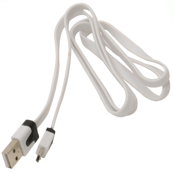MobileSpec 4FT USB Sync Micro Cable MSMICROWH5G 4 Feet Micro to USB Charging Cord for Android Devices White