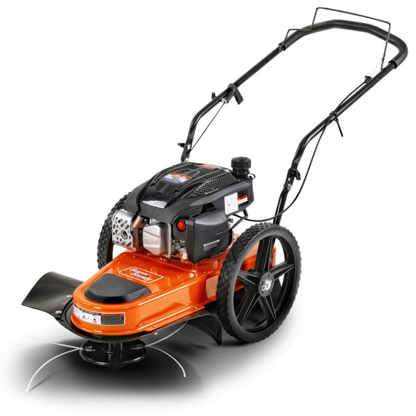 SuperHandy 170cc Gas String Trimmer Pro - Adjustable 22" Cut, 14" Wheels for All