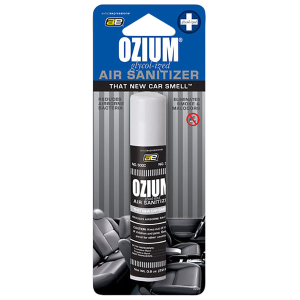 OZIUM .8 OZ NEW CAR SCENT - CARDED