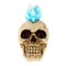 Resin Skull Icicle Mohawk Skull P784203 - Winter Halloween Decoration Gothic DOD Skeleton Head Dia de los Muertos - Mohawk
