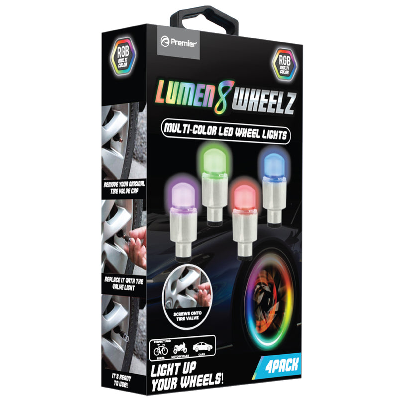 4-Pack Multi-Color LED Tire Light