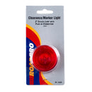 RoadPro 2-Inch Round Sealed Marker Light RP-1030R Wired 2-Pin Connect Trailer Clearance Light SAE P2 - Red